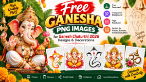 Free Ganesha PNG Images for Ganesh Chaturthi 2026 Designs & Decorations
