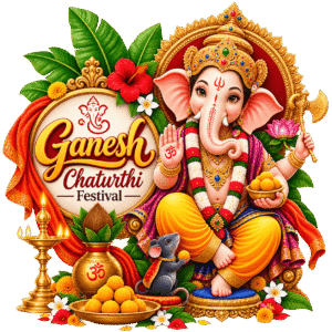 Ganesh Chaturthi Festival Emblem PNG