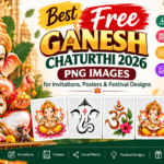 Free Ganesh Chaturthi 2026 PNG Images for Posters, Banners & Social Media