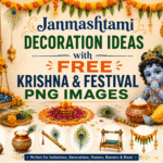 Janmashtami Decoration Ideas with Free Krishna & Festival PNG Images