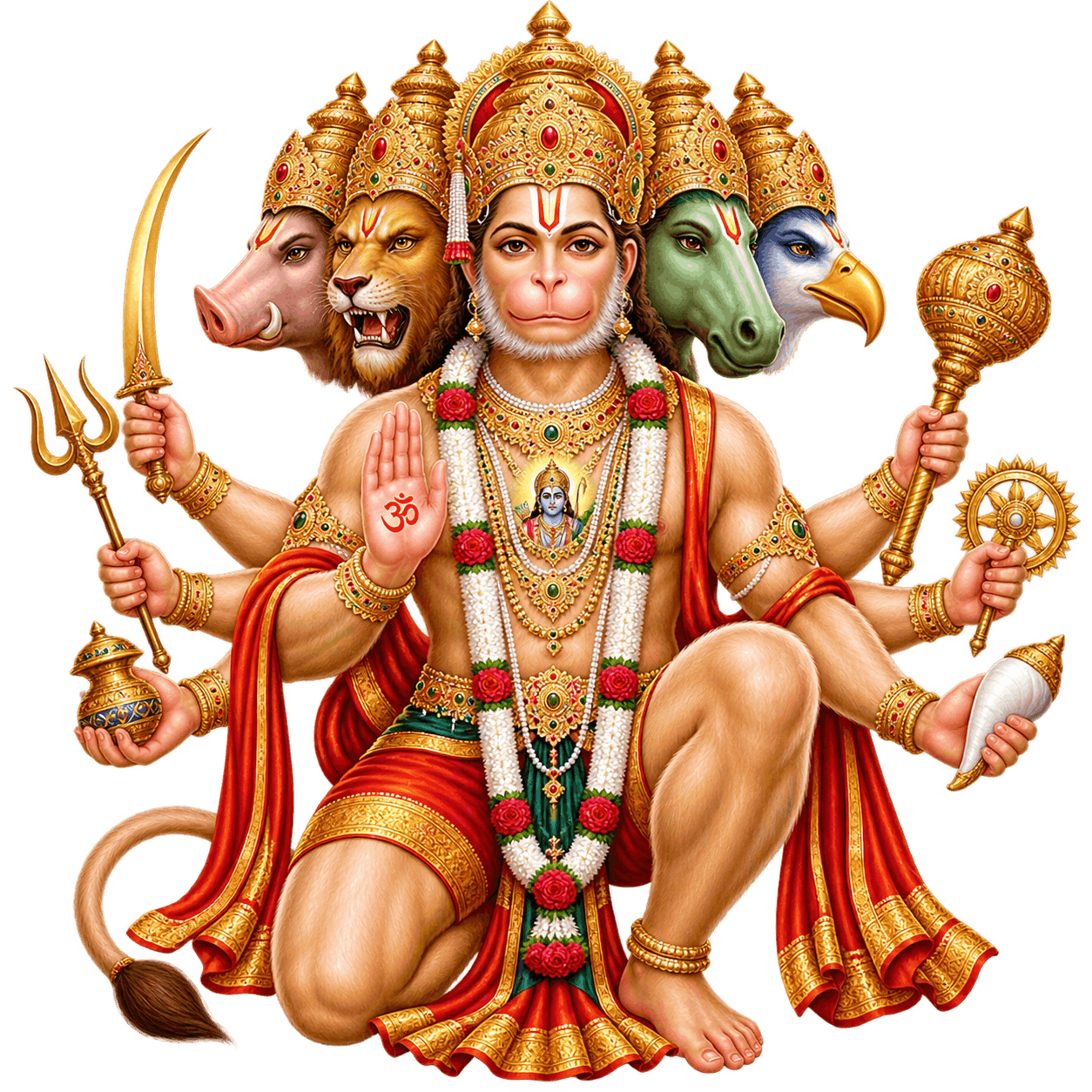 Panchamukhi Hanuman PNG