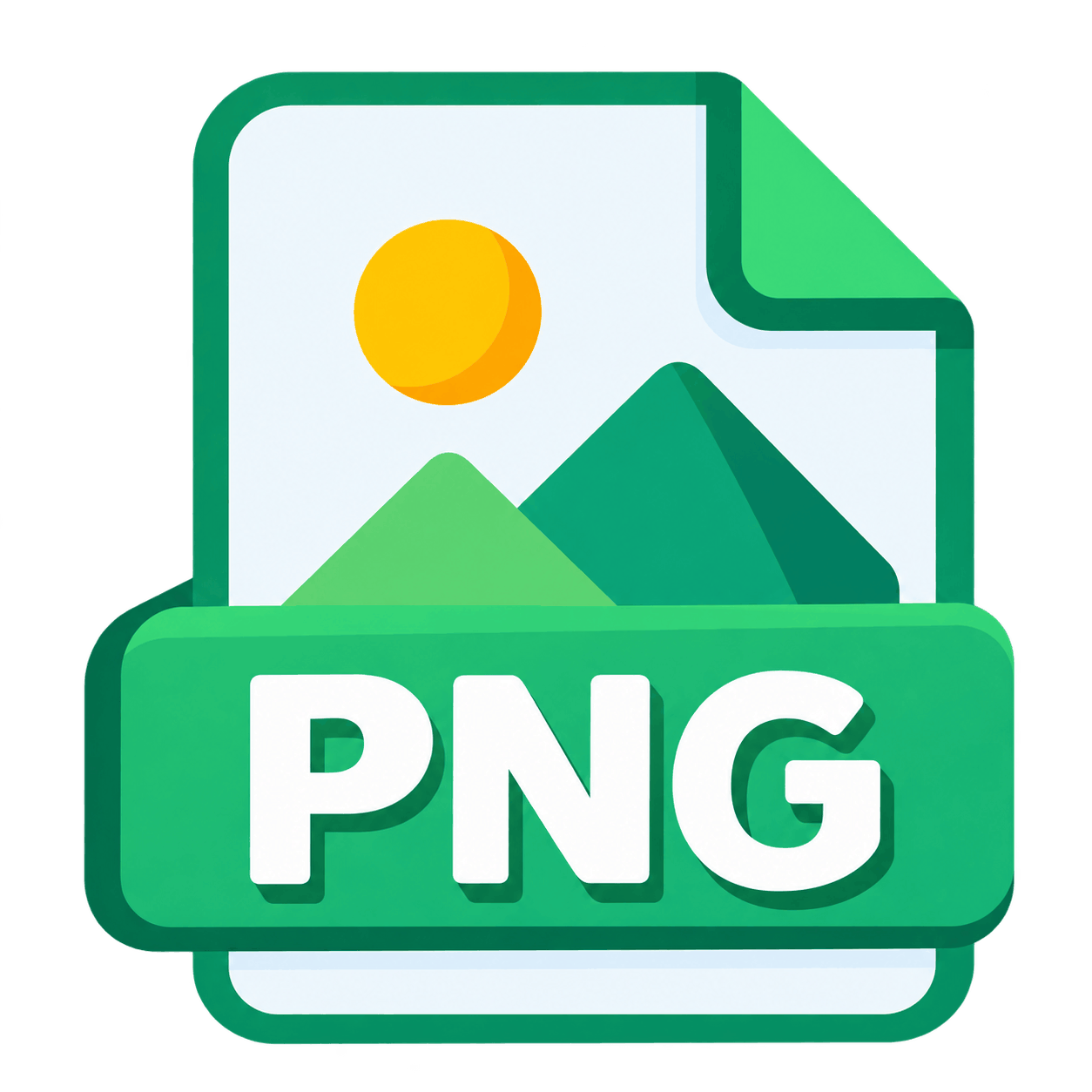 Colorful PNG File Icon PNG